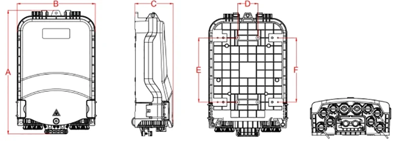 IP65 Pre-connectorized Fiber Optic Cable Distribution Box